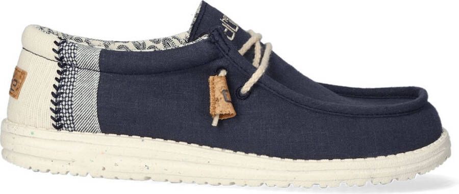 HEYDUDE Wally Break Stitch Heren Instappers Navy