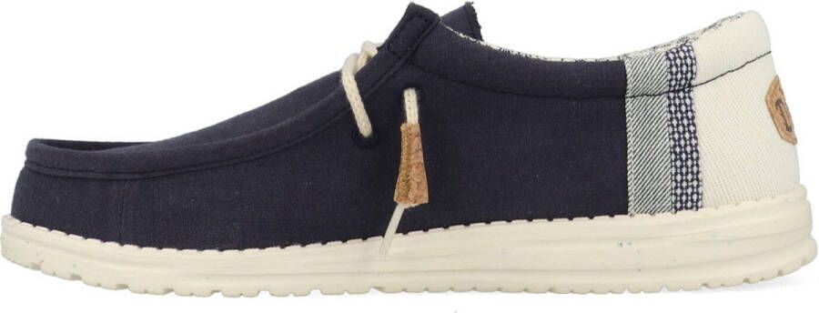 HEYDUDE Wally Break Stitch Heren Instappers Navy Blauw HD40015