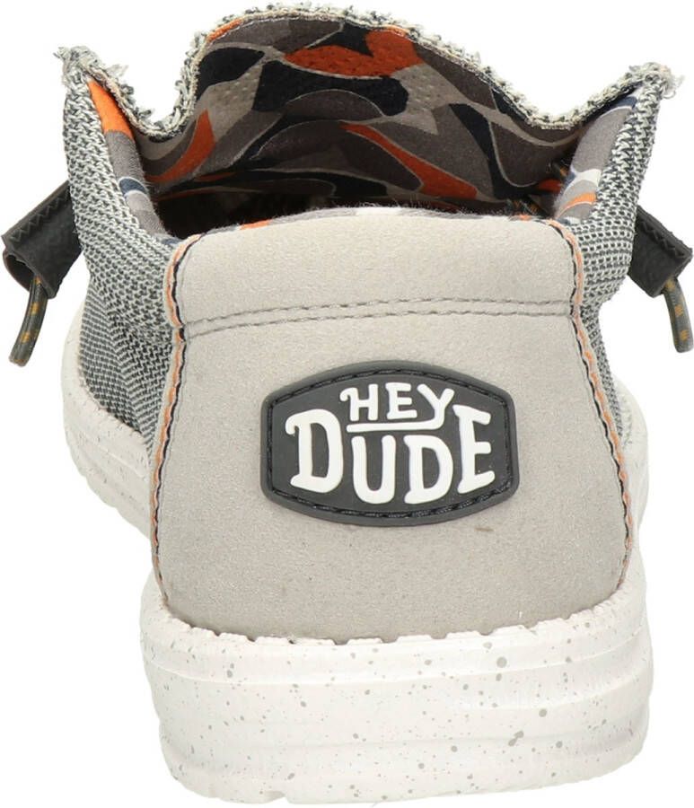 HEYDUDE Wally SOX Instappers grijs Canvas