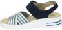 Hickersberger 2641 Volwassenen Sandalen met hakDames Sandalen Blauw - Thumbnail 2