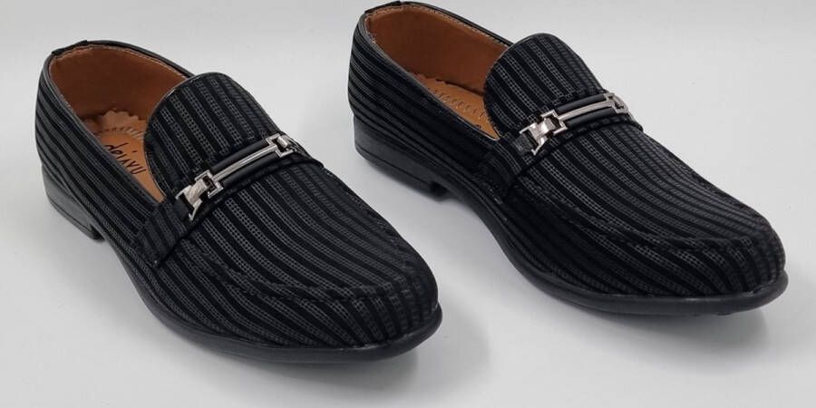 Hitman Schoenen DEJAVU Heren Instappers Heren Loafers Zwart