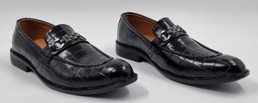 Hitman Schoenen DEJAVU Heren Instappers Heren Loafers Zwart