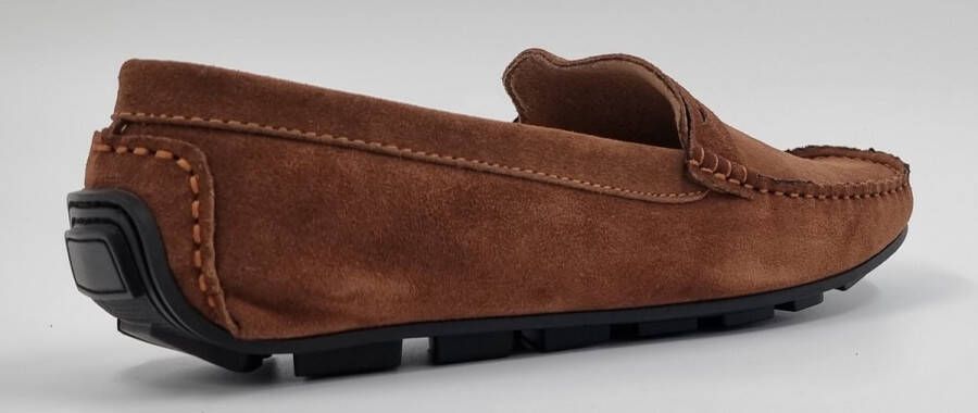 Hitman Schoenen Elong500 Heren Schoenen Heren Loafers Suède Leer Camel