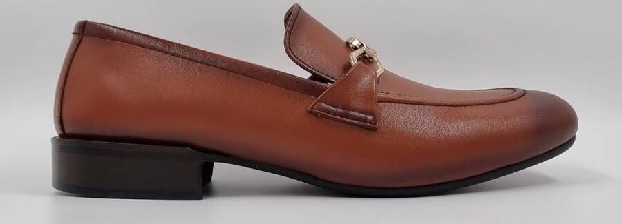 Hitman Schoenen FLEX Heren Instappers Heren Loafers Mustard Echt Leer