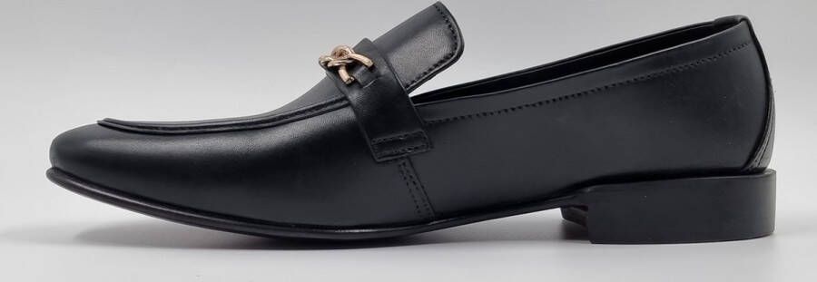 Hitman Schoenen FLEX Heren Instappers Heren Loafers Zwart Echt Leer