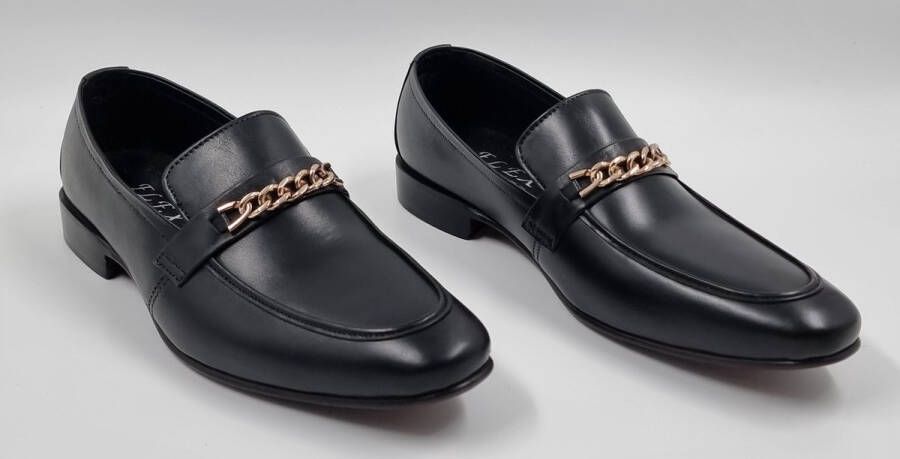 Hitman Schoenen FLEX Heren Instappers Heren Loafers Zwart Echt Leer