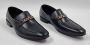 Hitman Schoenen FLEX Heren Instappers Heren Loafers Zwart Echt Leer - Thumbnail 5