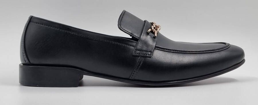 Hitman Schoenen FLEX Heren Instappers Heren Loafers Zwart Echt Leer