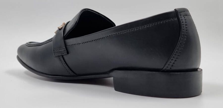 Hitman Schoenen FLEX Heren Instappers Heren Loafers Zwart Echt Leer