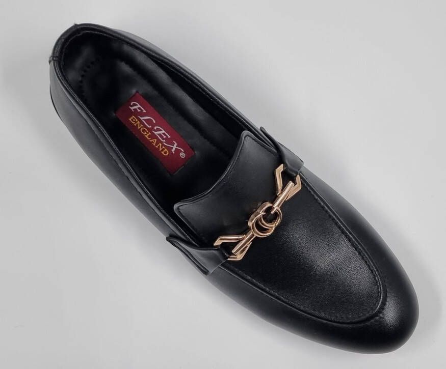 Hitman Schoenen FLEX Heren Instappers Heren Loafers Zwart Echt Leer