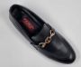 Hitman Schoenen FLEX Heren Instappers Heren Loafers Zwart Echt Leer - Thumbnail 4