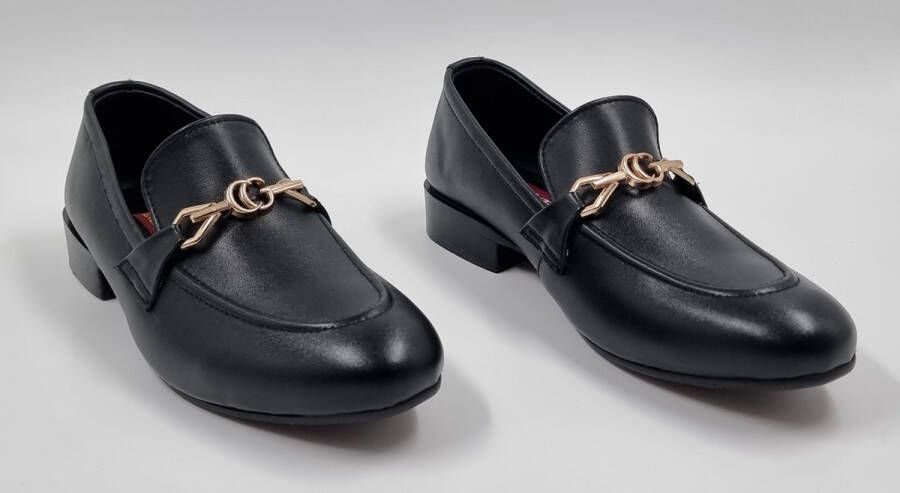 Hitman Schoenen FLEX Heren Instappers Heren Loafers Zwart Echt Leer