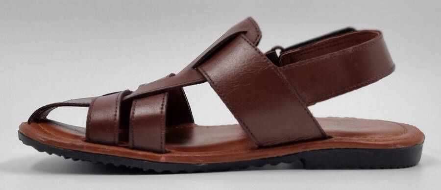 Hitman Schoenen FLICK Heren Sandalen Bruin Echt Leer Nog 2 andere kleuren