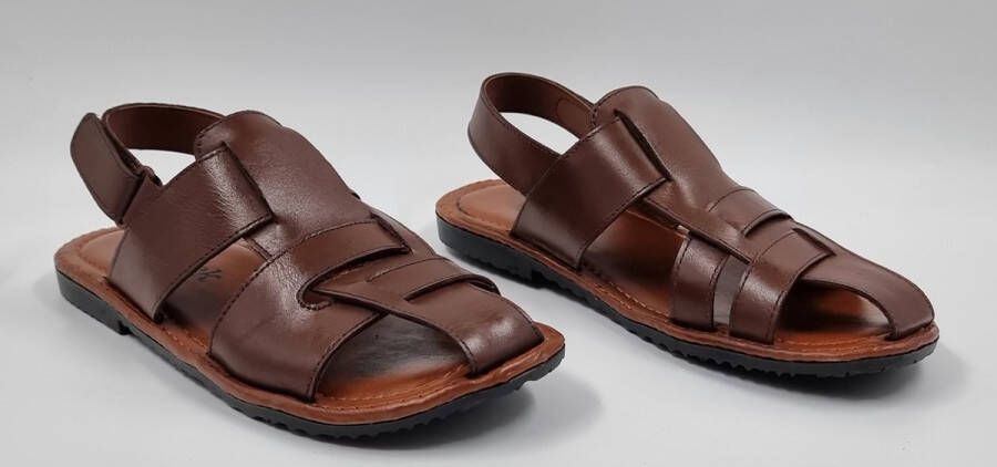 Hitman Schoenen FLICK Heren Sandalen Bruin Echt Leer Nog 2 andere kleuren