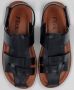 Hitman Schoenen FLICK Heren Sandalen Wandelsandalen Echt Leer – Zwart – - Thumbnail 9