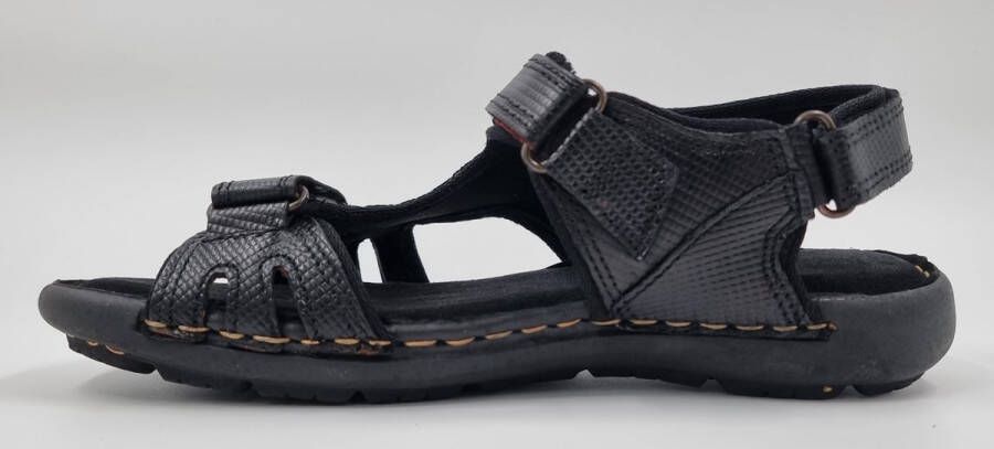 Hitman Schoenen FLICK Heren Sandalen Zwart Echt Leer