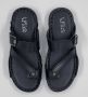 Hitman Schoenen FLICK Heren Slippers Heren Teenslippers Echt Leer Zwart - Thumbnail 6