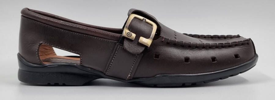 Hitman Schoenen LionStyle Heren Sandalen Echt Leer Bruin