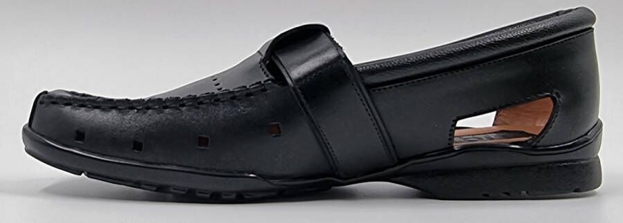 Hitman Schoenen LionStyle Heren Sandalen Instappers Echt Leer Zwart - Foto 10