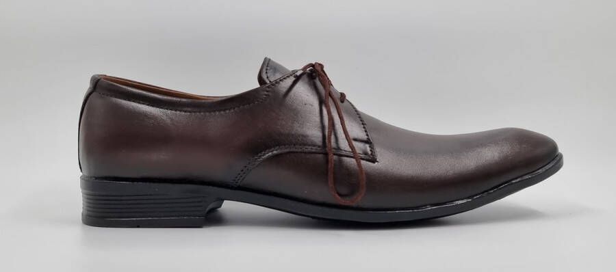 Hitman Schoenen MERIET Herenschoenen Veterschoenen Heren Bruin Echt Leer