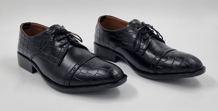 Hitman Schoenen STARLITE Heren Schoenen Veterschoenen Zwart