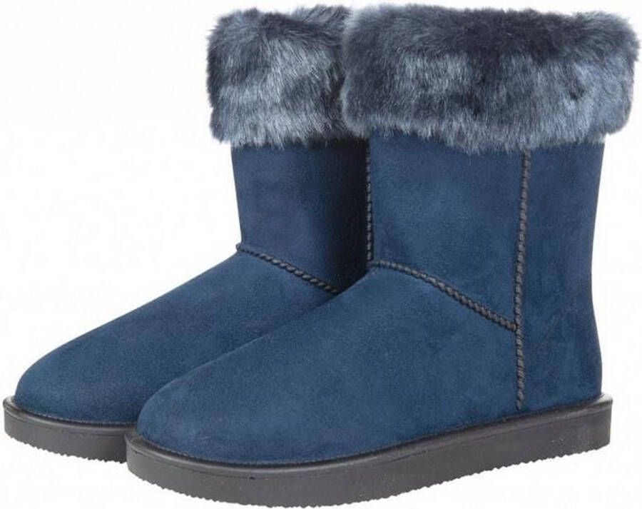 HKM Allweatherlaars Davos Fur (met bontrandje) waterdicht donkerblauw