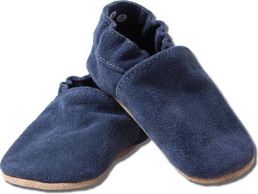 Hobea Babyslofjes olijfgroen suede