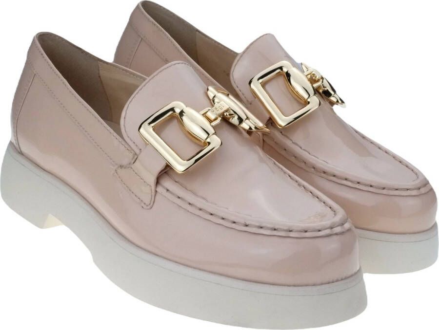 Högl Stijlvolle Beige Leren Loafers voor Dames Beige Dames