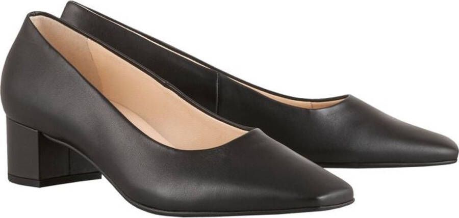 Högl Elegante Leren Blokhak Pumps Black Dames