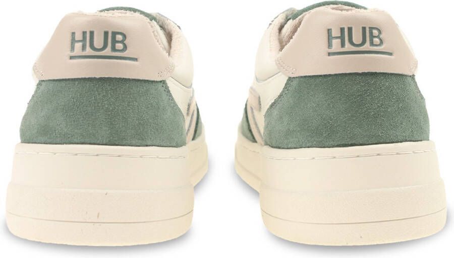 Hub Court-z Men Lage sneakers Leren Sneaker Heren Wit