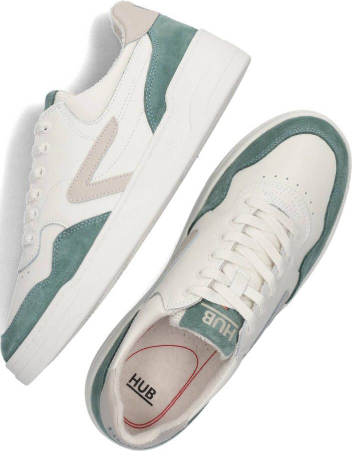 Hub Court-z Men Lage sneakers Leren Sneaker Heren Wit