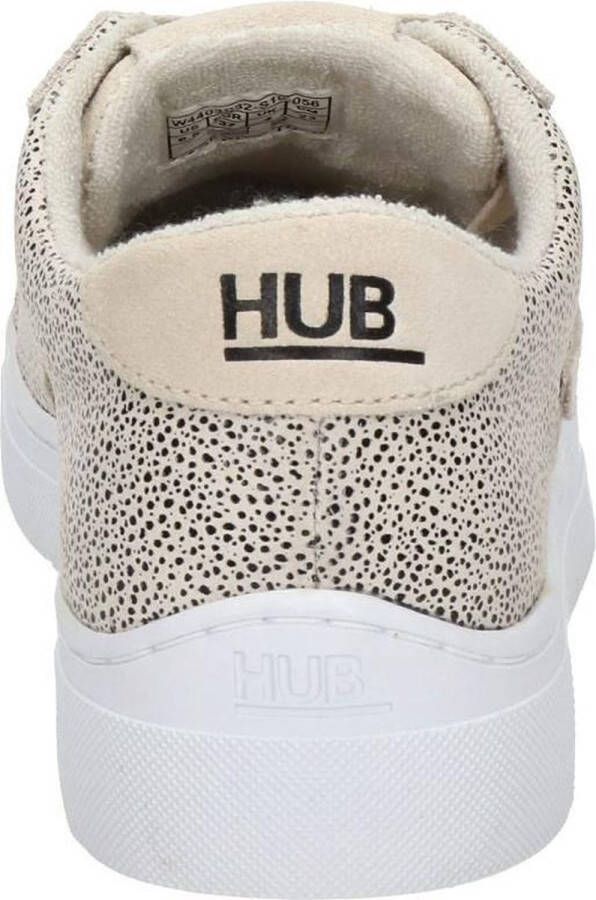 Hub dames sneaker Wit zwart