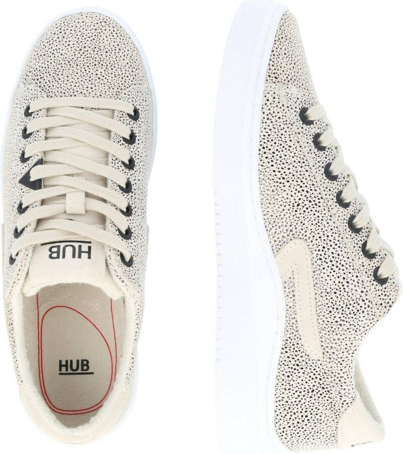 Hub dames sneaker Wit zwart