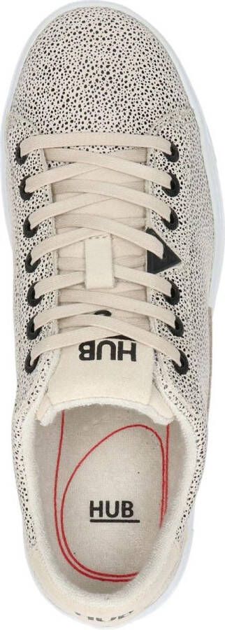 Hub dames sneaker Wit zwart