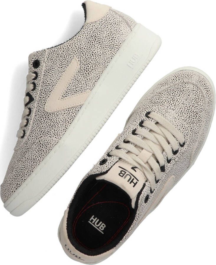 Hub dames sneaker Wit zwart