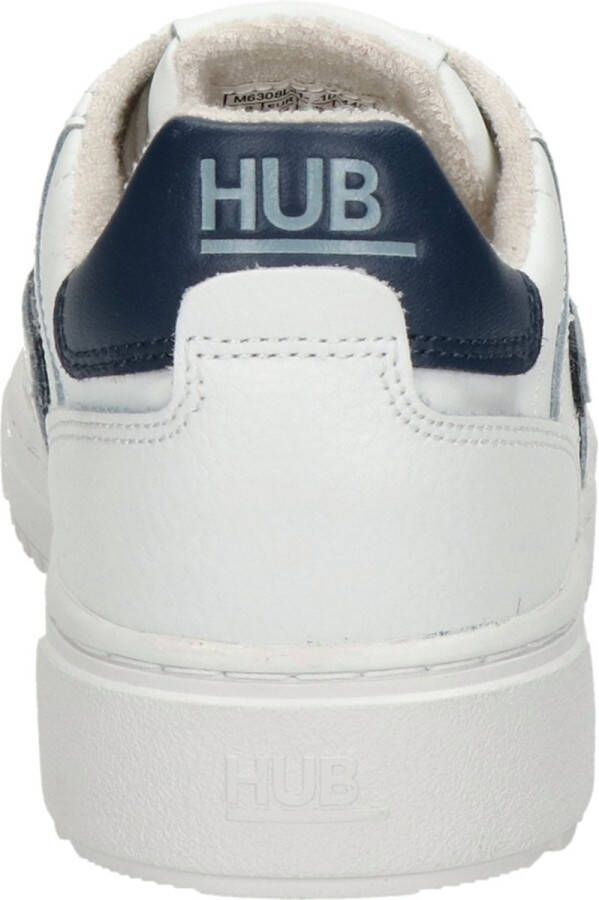 Hub Duke Lage sneakers Leren Sneaker Heren Wit