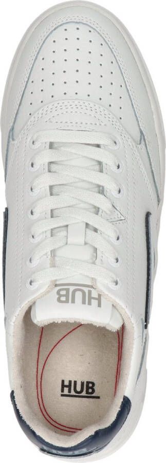 Hub Duke Lage sneakers Leren Sneaker Heren Wit