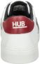 HUB HOOK CS Z-STITCH leren sneakers wit blauw rood - Thumbnail 13