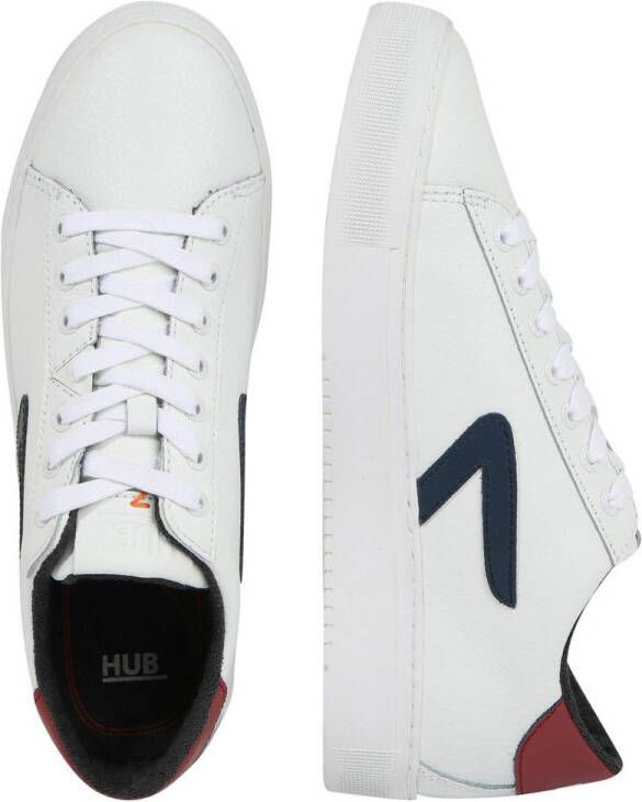 Hub Hook-z Lage sneakers Leren Sneaker Heren Wit