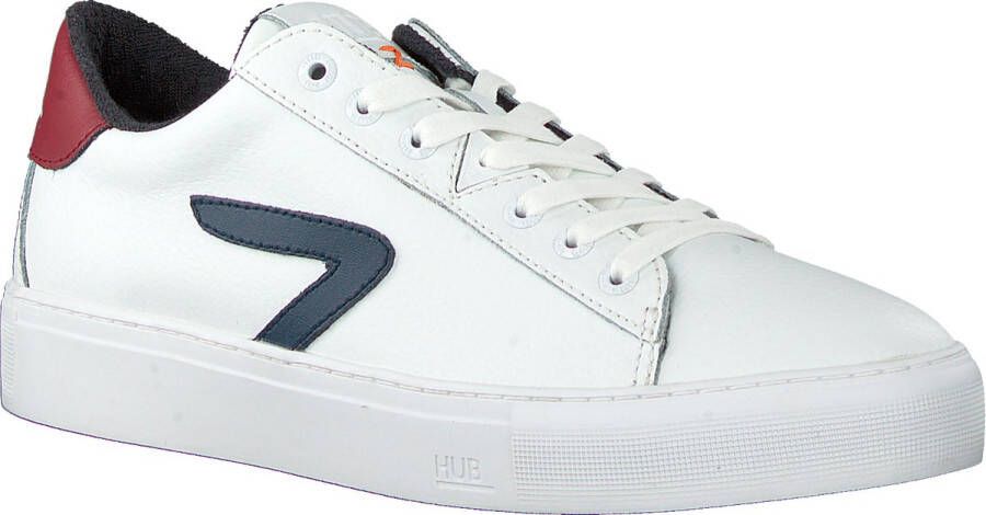 Hub Hook-z Lage sneakers Leren Sneaker Heren Wit