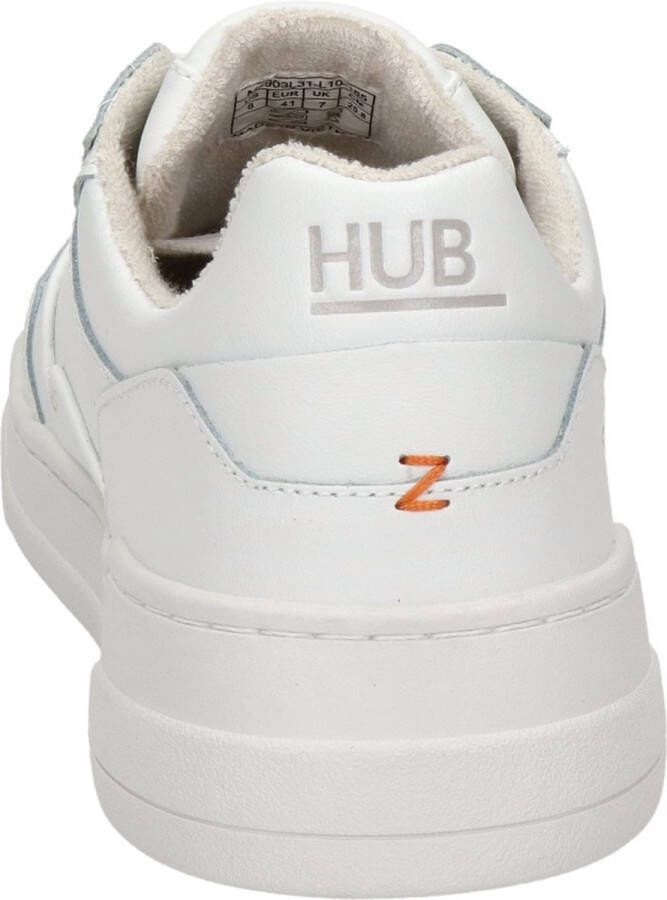 Hub Match Men Lage sneakers Leren Sneaker Heren Wit