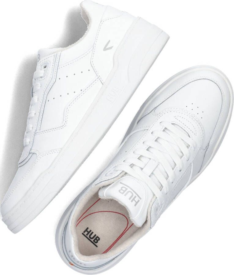 Hub Match Men Lage sneakers Leren Sneaker Heren Wit