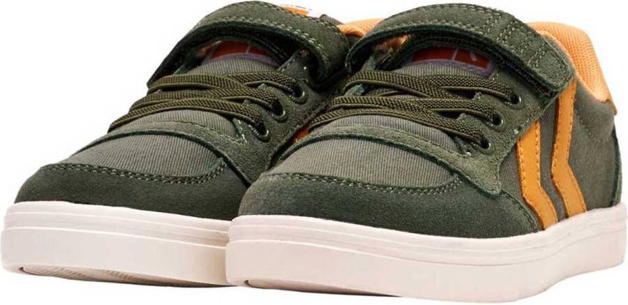 hummel Slimmer Stadil Low Sneakers Groen Jongen