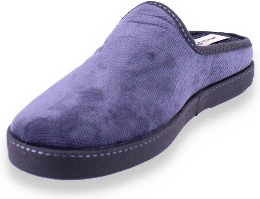 Hush Puppies 45.Delis heren pantoffel BLAUW