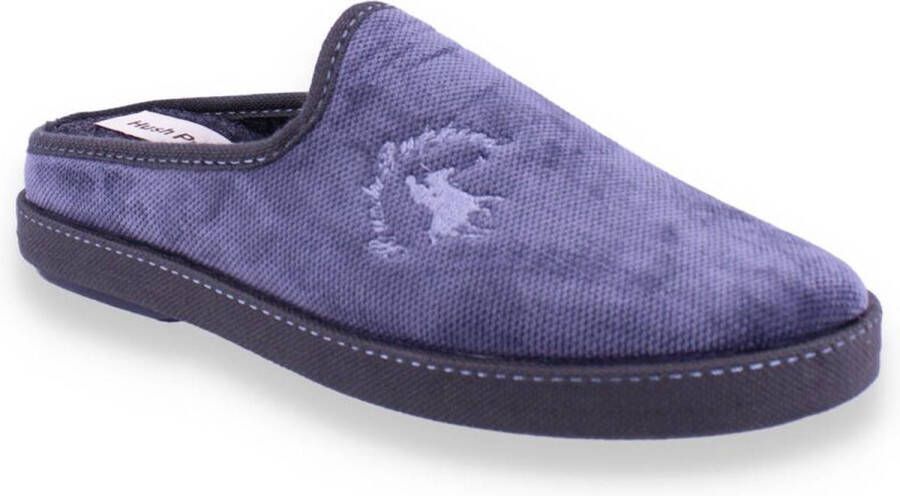 Hush Puppies 45.Delis heren pantoffel BLAUW