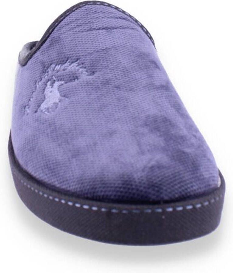 Hush Puppies 45.Delis heren pantoffel BLAUW