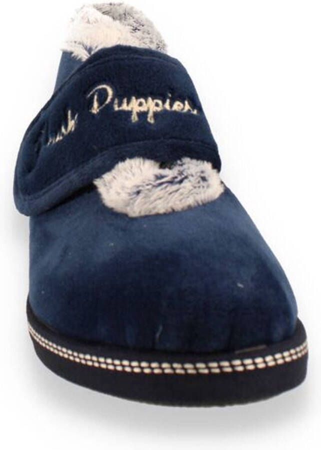 Hush Puppies -Dames blauw donker pantoffels - Foto 2