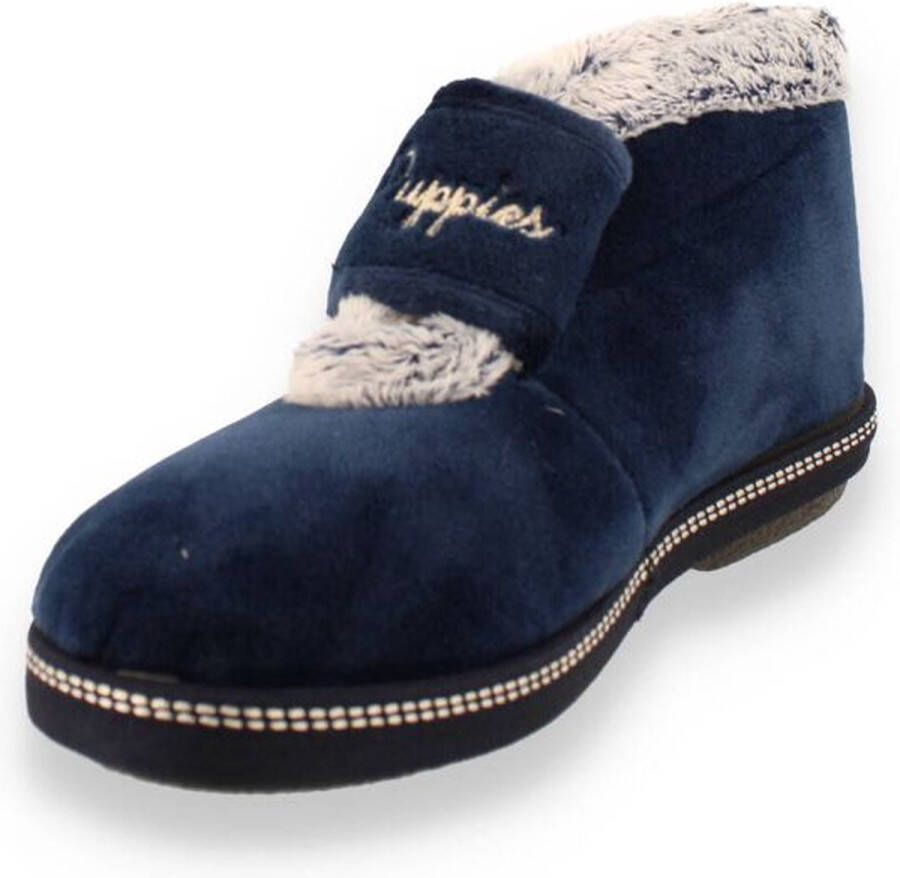 Hush Puppies -Dames blauw donker pantoffels - Foto 6