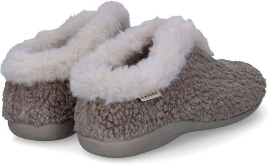 Hush Puppies -Dames taupe donker pantoffels - Foto 13