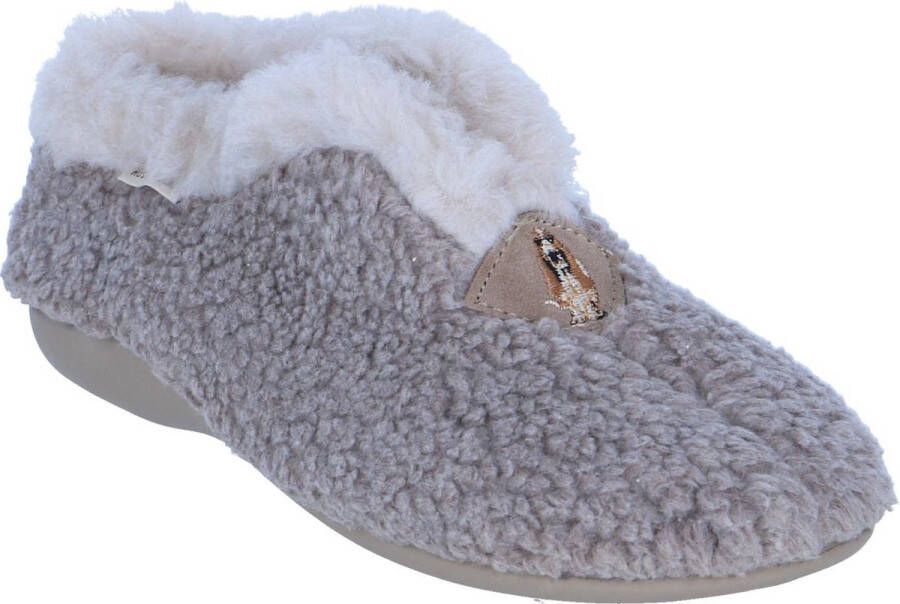 Hush Puppies -Dames taupe donker pantoffels - Foto 5